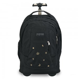 Jansport Driver 8 Rolling Reppu Mustat Kultaiset | FI3252NB